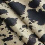 Erna | Fließender Midirock aus Satin mit hoher Taille und auffälligem Kuhfellmuster