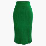 Klara | Elegantes Strick-Set mit Wickel-Oberteil & Bleistiftrock