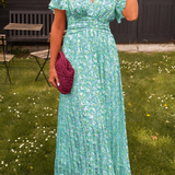 Ava™ | Elegantes Maxikleid mit V-Ausschnitt und femininer Passform