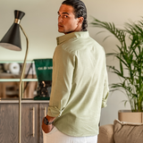Kai | Lightweight Langarm Herren Sommer Leinenhemd