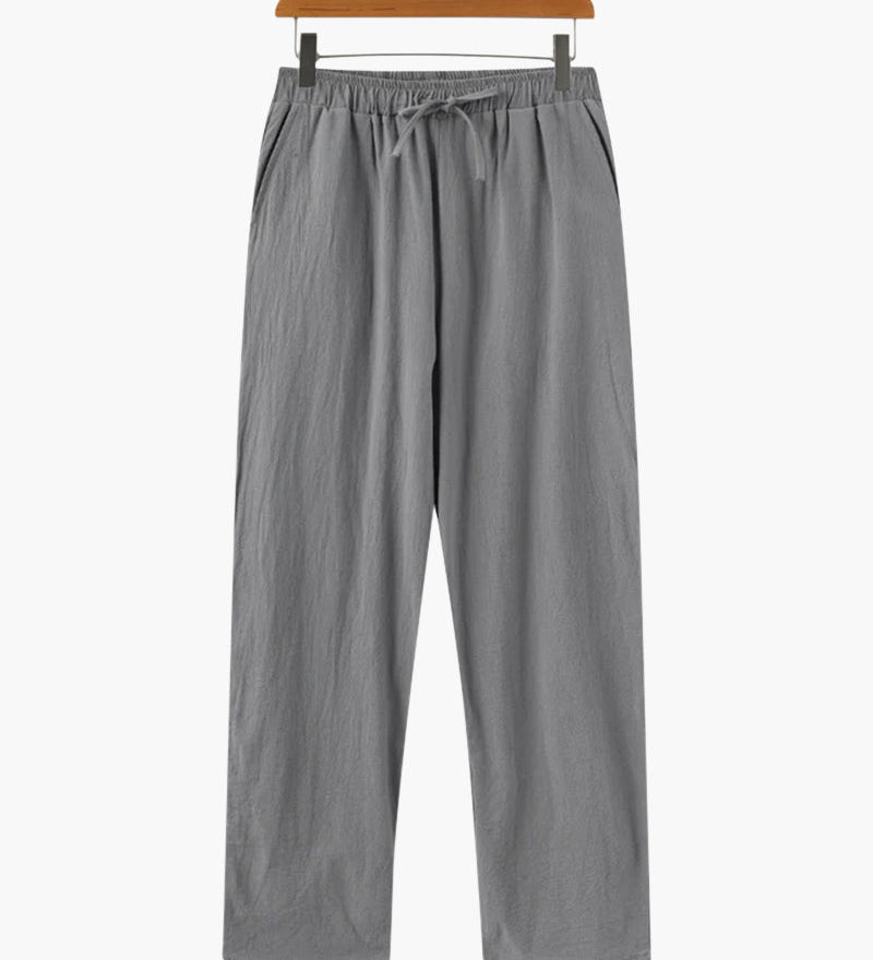 Jose | Loose Fit Sommer Leinenhose mit Kordelzug