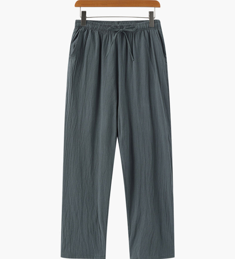 Nathan | Bequeme Herren-Sommer Leinenhose mit elastischem Bund