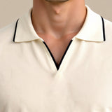 Herren-Poloshirt mit Kontrastdetails – Elegant & Modern