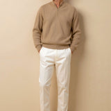 Klassischer Strickpullover mit Reißverschluss – Zeitlos & Komfortabel