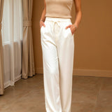 Komfortable Wide-Leg Jogginghose mit Kordelzug und lässigem Schnitt