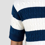 Gestreifter Herren-Pullover mit kurzen Ärmeln – Stilvoll &amp; Bequem