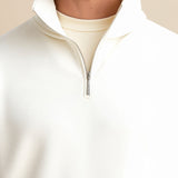 Minimalistischer Fleece-Pullover mit Reißverschluss – Wärme & Stil vereint