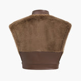 Antonia | Kunstleder-Set mit Kunstpelz-Details