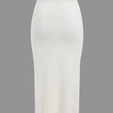 Lara | Zweiteiler-Set mit Oversized-Pullover & Schlitzrock