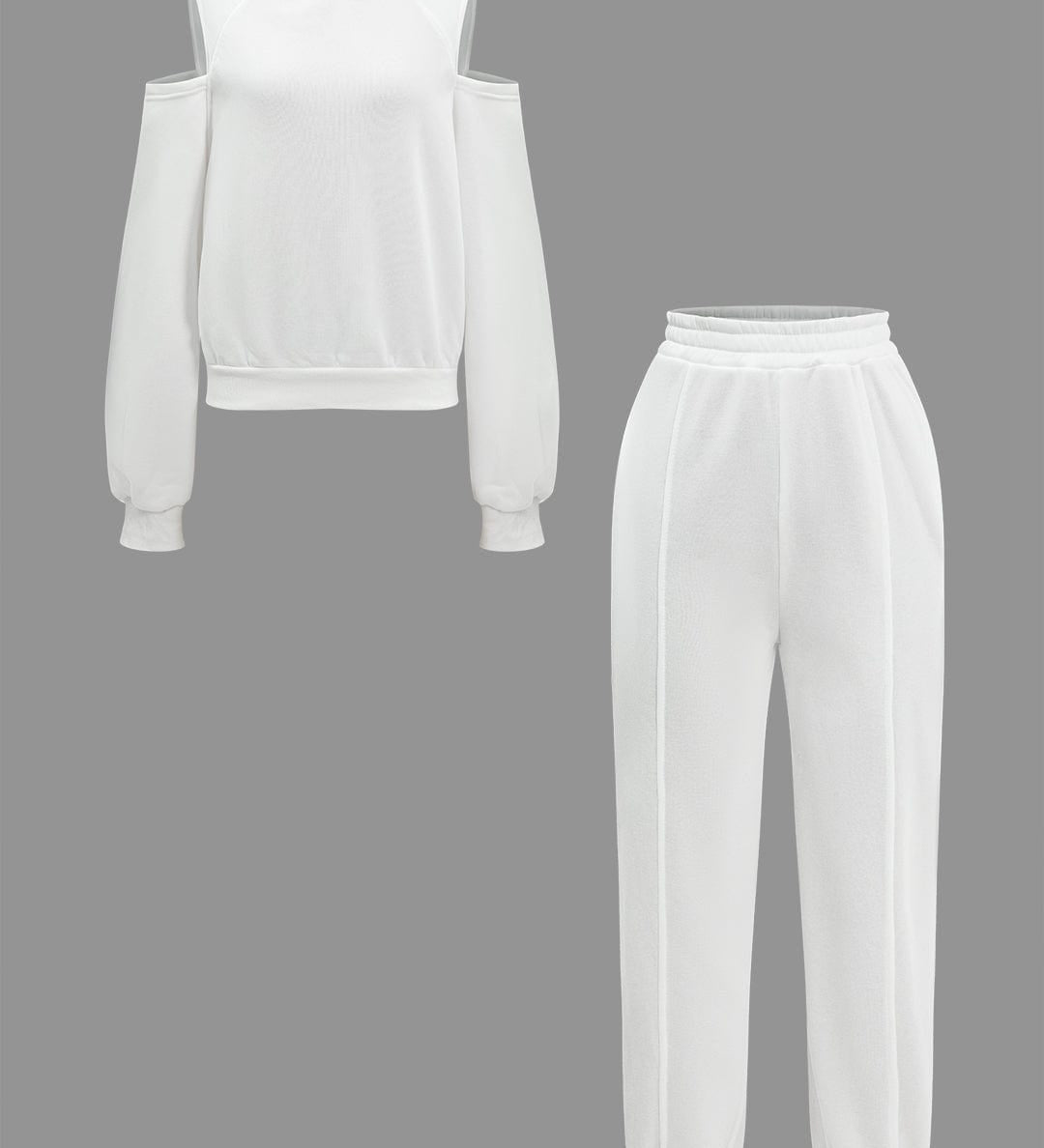 Evangeline | Sportliches Hoodie-Set mit Cut-Outs