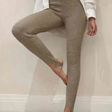 Clara | Gerippte Mid-Waist-Leggings – Komfort und Stil für Jeden Tag Zendoo.de