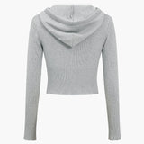 Ava | Strick-Set mit Kapuzenjacke & Schlaghose