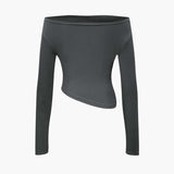 Daniela | Elegantes Zweiteiler-Set mit Asymmetrischem Oberteil & Weiten Hosen