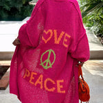 Blossom | LOVE & PEACE Strickjacke Zendoo.de