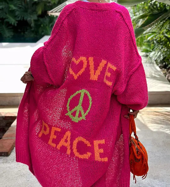 Blossom | LOVE & PEACE Strickjacke Zendoo.de