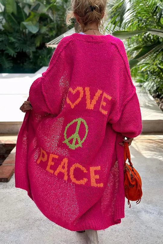 Blossom | LOVE & PEACE Strickjacke Zendoo.de