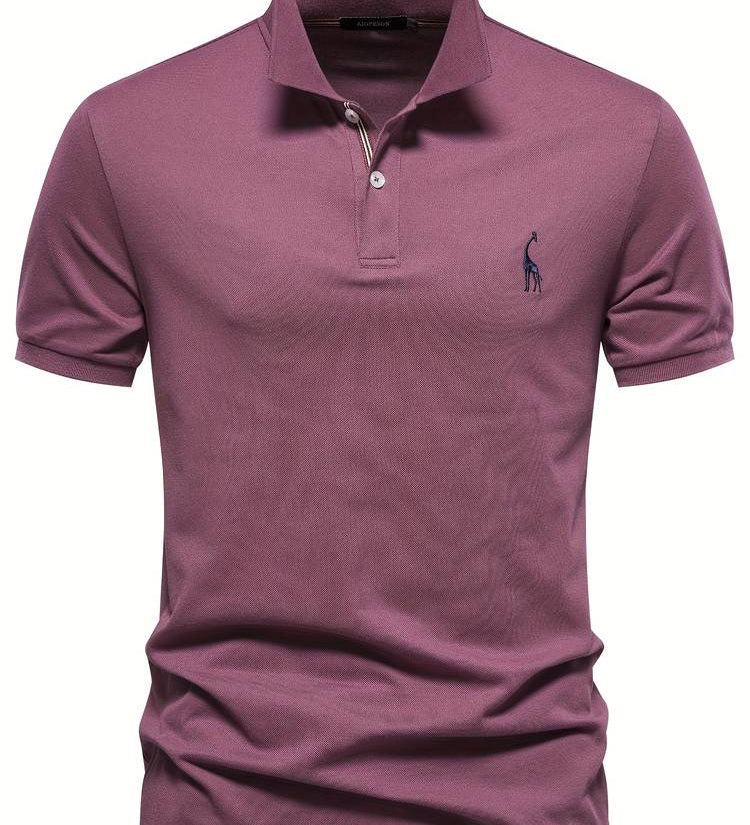 Noah | Slim Fit Klassisches Poloshirt mit sportlichem Kragen-Detail