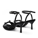 Luvé | Elegante Schwarze Sandaletten mit Absatz – Stilvoll & Feminin