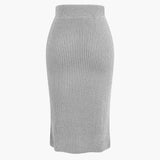 Klara | Elegantes Strick-Set mit Wickel-Oberteil & Bleistiftrock