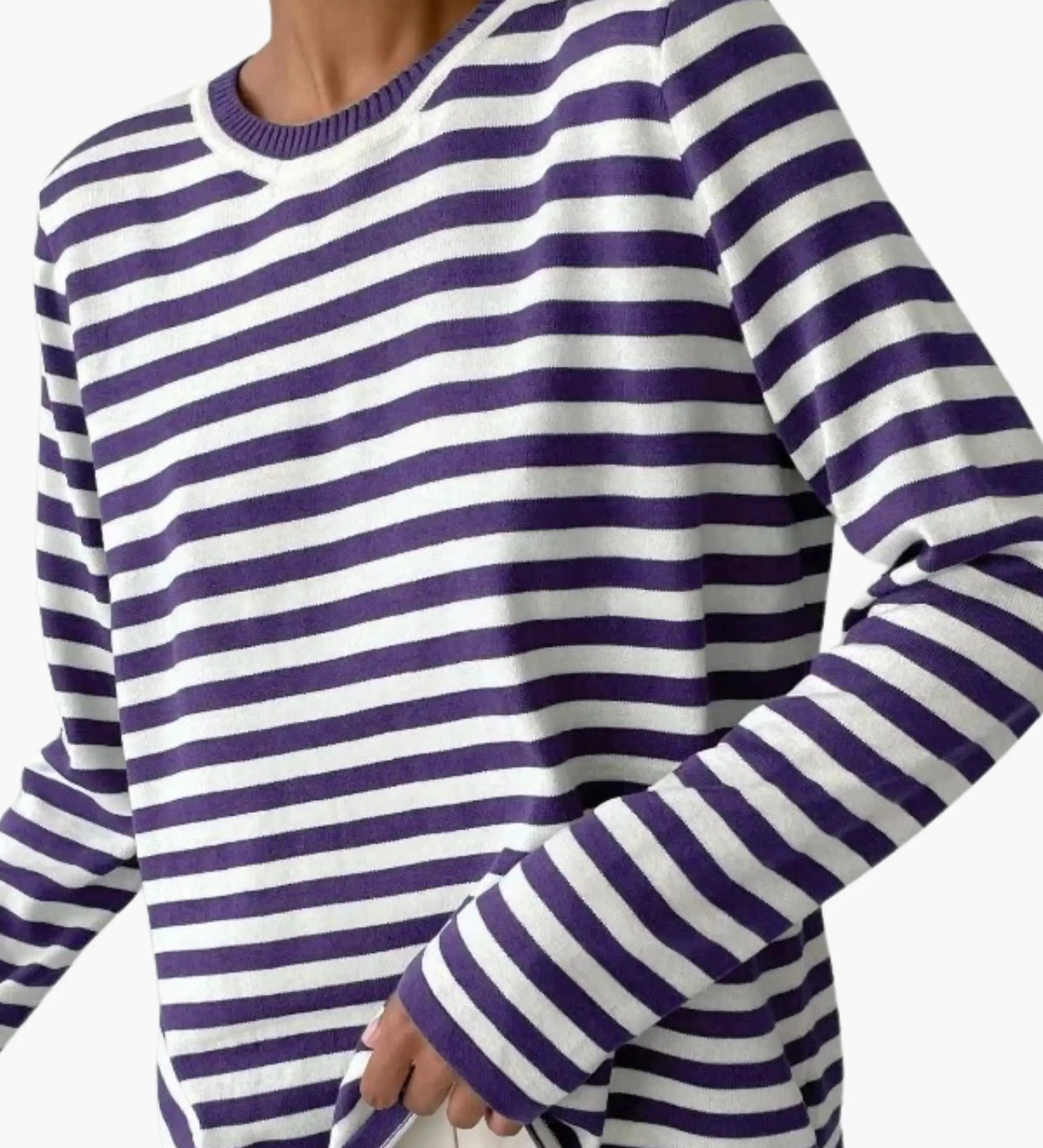 Antonia | Gestreifter Strickpullover