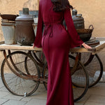 Sophie | Langärmliges Maxikleid – Fließender Schnitt für Eleganz und Komfort Zendoo.de