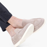 Dominic | Lässig 3-teiliges Passendes Set mit Half Zip-Pullover, Loafern & Runde Sonnenbrille