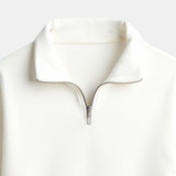 Minimalistischer Fleece-Pullover mit Reißverschluss – Wärme & Stil vereint