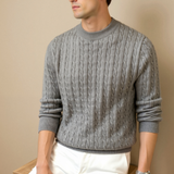 Klassischer Zopfstrickpullover | Eleganz trifft auf Komfort