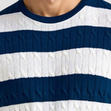 Gestreifter Herren-Pullover mit kurzen Ärmeln – Stilvoll &amp; Bequem