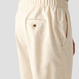Killian | Beige Herren-Hose mit elastischem Bund und Knopfverschluss