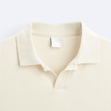 Beiger Pullover mit Polokragen – Lässiger Stil mit Eleganz