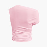 Athena | One-Shoulder Top & Drapierter Minirock – Perfekt für glamouröse Auftritte