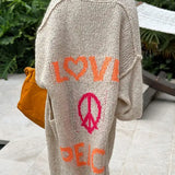 Blossom | LOVE & PEACE Strickjacke Zendoo.de