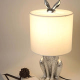 Goldene Kaninchen Tischlampe – Originelle Designer-Leuchte mit Schirm