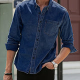 Daniel | Lässiges Langärmelig Denim-Hemd im klassischen Look