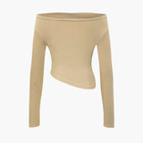 Daniela | Elegantes Zweiteiler-Set mit Asymmetrischem Oberteil & Weiten Hosen