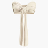 Lara | Elegantes Zweiteiler-Set mit Schleifen-Bandeau & Weitbein-Hose