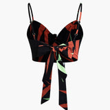 Bailey | Zweiteiler mit Knoten-Top & Bambusprint-Hose