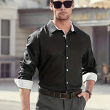 Alexander | Elegantes Businesshemd mit Kontrastdetails