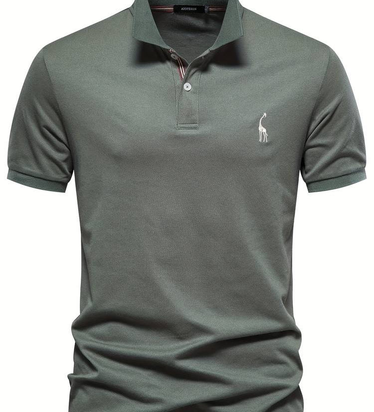 Noah | Slim Fit Klassisches Poloshirt mit sportlichem Kragen-Detail