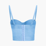 Ida | Figurbetontes Bustier-Top mit Bügel-Cups und transparenter Mesh-Struktur