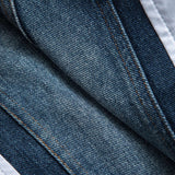 Sunniva | Cropped-Hemd mit Denim-Korsagen und voluminösen Ärmeln