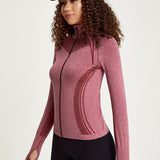 Elisa | Nahtlose Sportjacke mit Reißverschluss