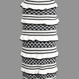 Sandy | Strick-Zweiteiler mit Häkel-Bikini & Rüschenrock