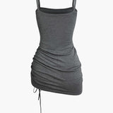 Anastasia | Zweiteiler-Set mit Cutout-Pullover & gerafftem Kleid