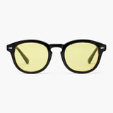 Jayden | Schwarzer Rahmen Runde Sonnenbrille für Männer