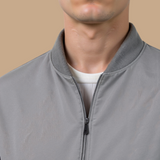 Matteo | Zeitlose Herren-Bomberjacke in Grau und Schwarz