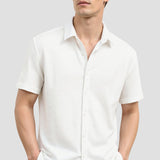 Klassisches Kurzarm-Leinenhemd