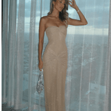 Gisela | Glamouröses Glitzernde Transparentes Abendkleid – Verführerische Eleganz