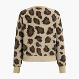 Leona | Weicher Strick-Cardigan mit Leopardenmuster – Trendy & Bequem